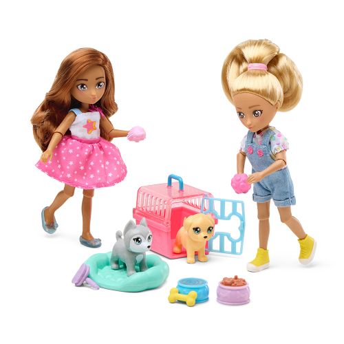 Hey Bestie - Isa and Grace Doll with pets