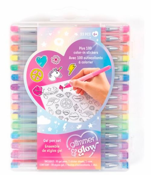 3C4G - Gel Pen Set 30 Pieces with Stickers