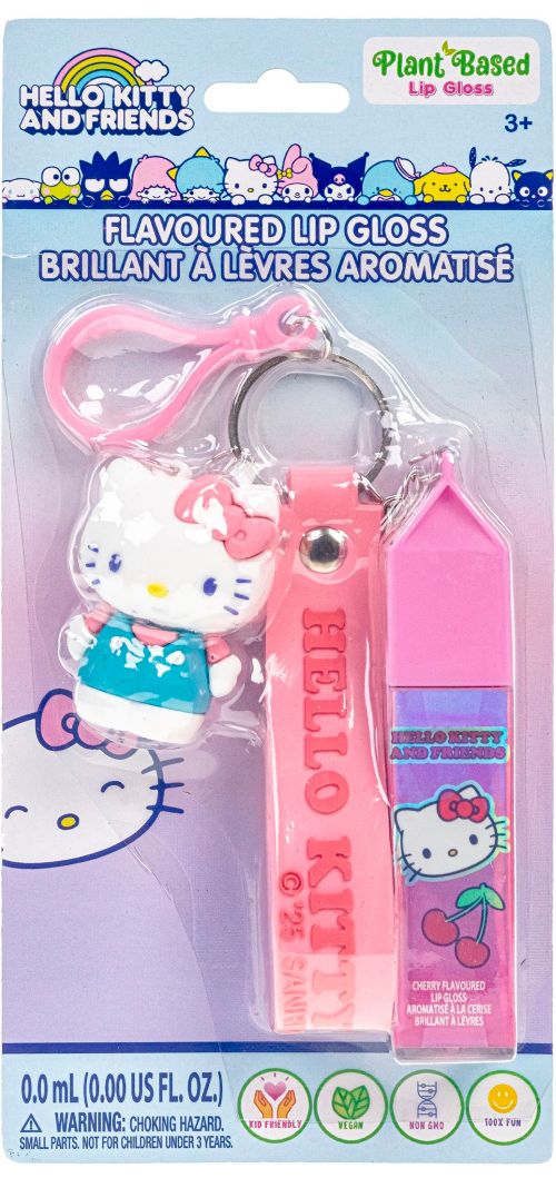 Hello Kitty - Brillant à lèvres avec personnage et clip pour sac