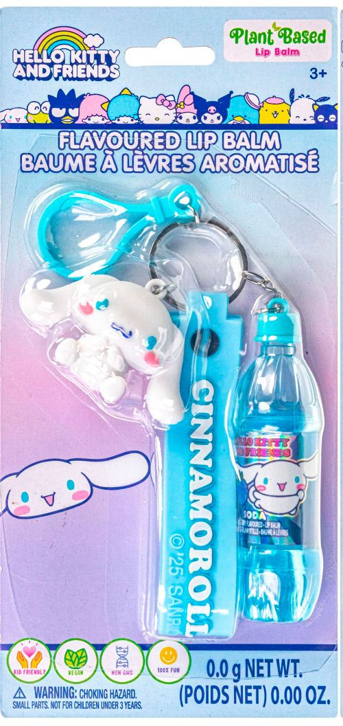 Hello Kitty - Brillant à lèvres cinnamonroll avec personnage et clip pour sac