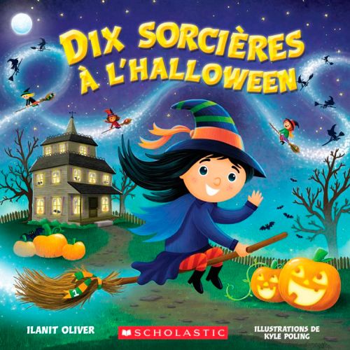 Livre - Dix sorcières à l'Halloween - Version française