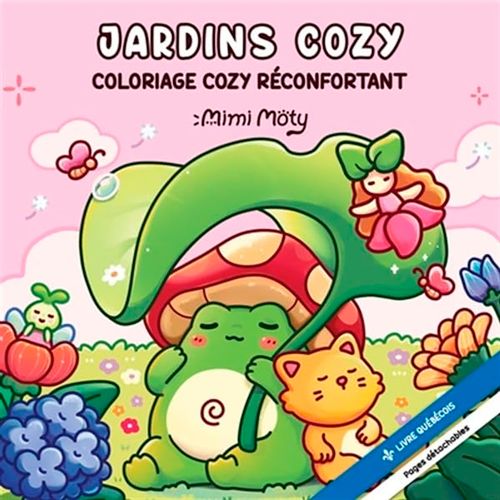 Livre - Coloriage cozy réconfortant: Jardins cozy - Version française