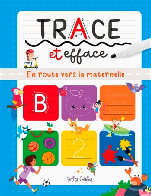 Livre - Trace et efface: En route vers la maternelle - Version française