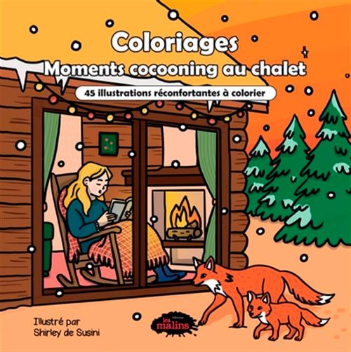 Livre - Coloriages Moments cocooning au chalet - Version française