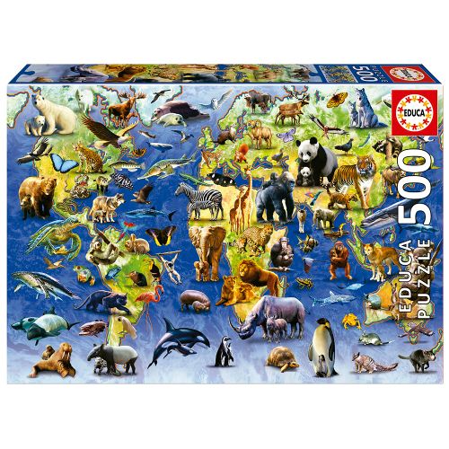 500 pieces puzzle - One Hundred Endangered Species