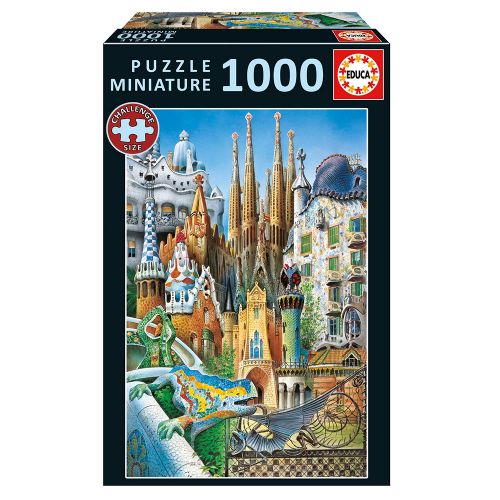 1000 pieces puzzle miniature - Gaudi
