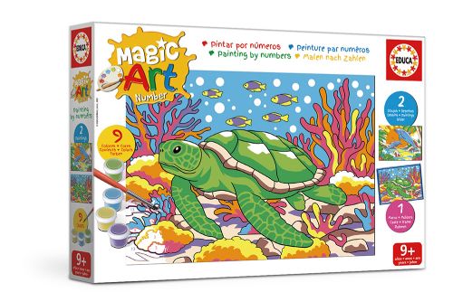 Educa - Art par numéros +9 Animaux marins