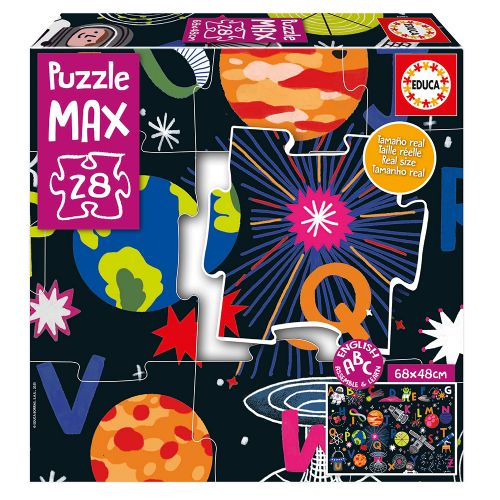 28 pieces Puzzle Max - Alphabet, Space