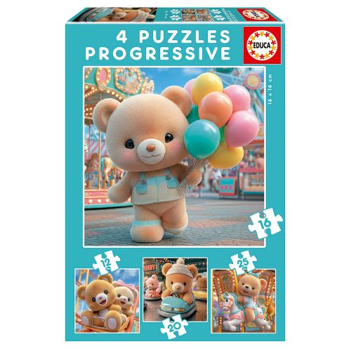 4 Casse-têtes progressifs - Oursons au parc