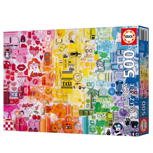 500 pieces puzzle - Colors Collage