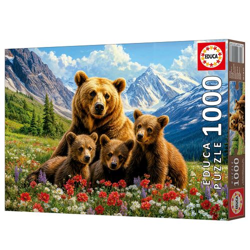 1000 pieces puzzle - Grizzly Bears in Canada