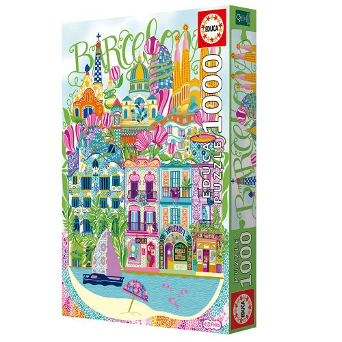 Wonderlust 1000 pieces puzzle - Barcelona, Car Pintos