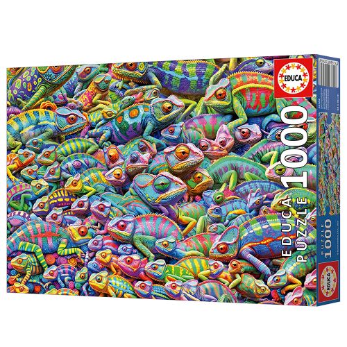 1000 pieces puzzle - Chameleon Chaos