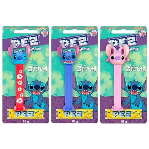 Bonbon - Pez - Stitch (16 g), assortiment