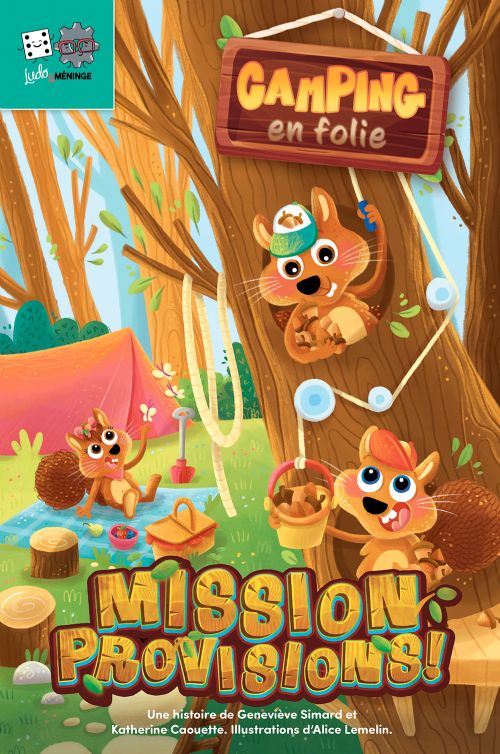 Livre - Ludo & Méninge: Camping en folie - Mission provisions Niveau 3, tome 3 - Version française