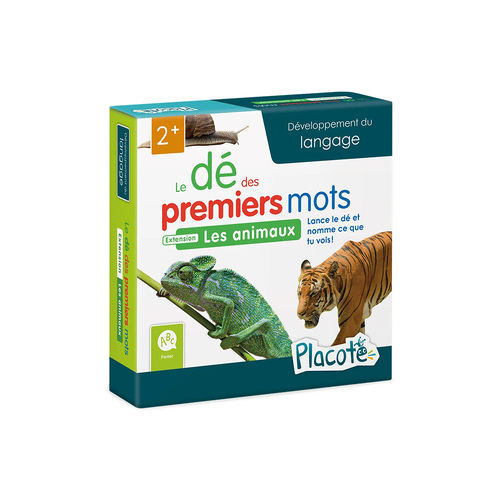 Placote - Jeu - Le dé des premiers mots : Les animaux extension Version française