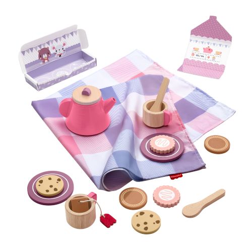 Fisher-Price Bois -Ensemble de thé pour pique-nique