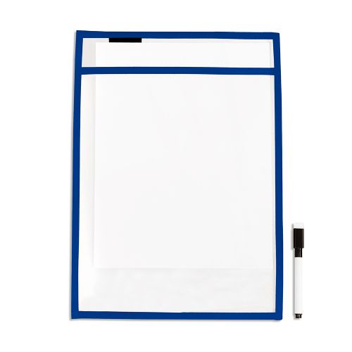 Acétate avec pochette, bleu