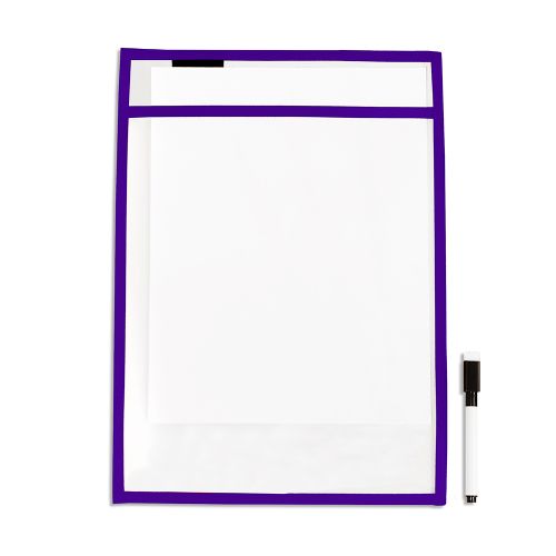 Acétate avec pochette, violet