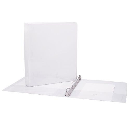 Reliure de présentation à anneaux 0.5" Blanche