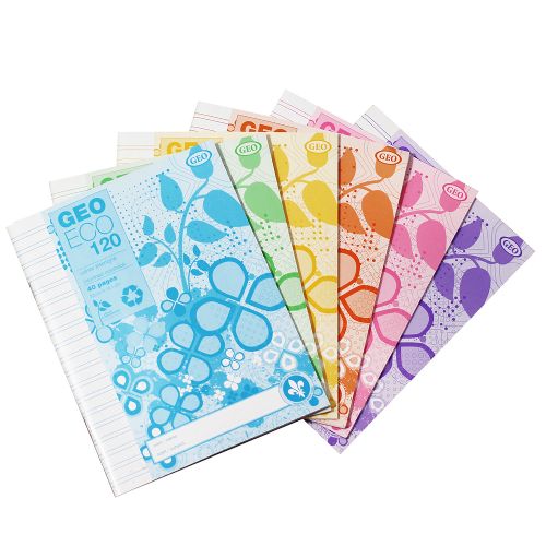 Cahier Canada écologique interligné, 40 pages, assortis