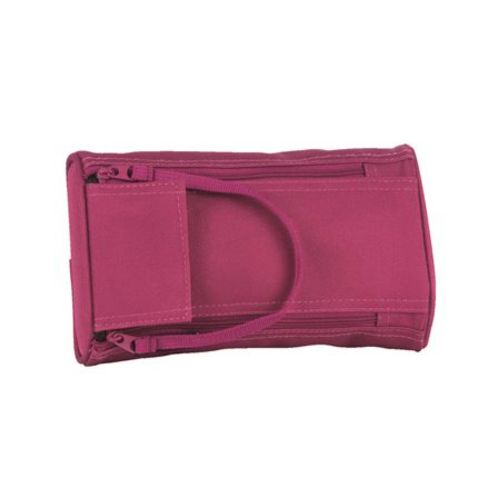Étui à crayons 2 zippers, framboise (Off Track)
