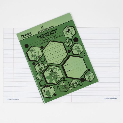 Petit Cahier d'écriture Interligné (Large) 32 pages (Louis Garneau) Vert