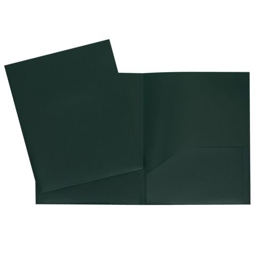 Portfolio de plastique - Pochettes vert