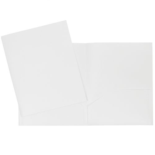 Portfolio de plastique - Pochettes blanc