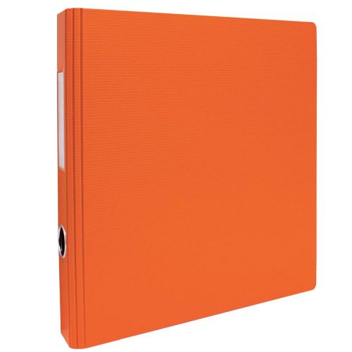 Reliure texturée rigide à anneaux 1" Orange
