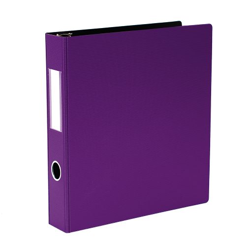 Reliure texturée rigide à anneaux 1" Violet