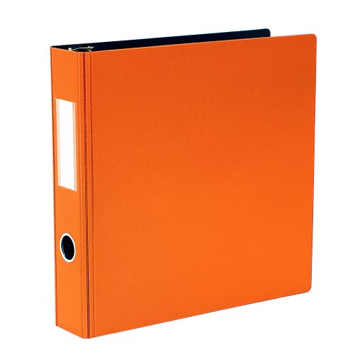 Reliure texturée rigide à anneaux 1,5" orange