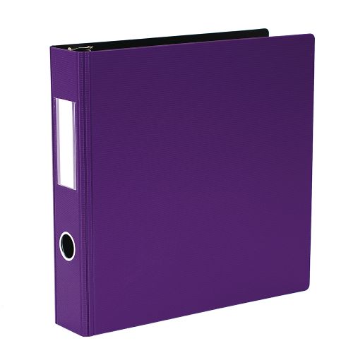 Reliure texturée rigide à anneaux 1.5" violet
