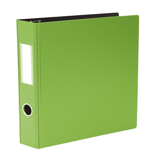 Reliure texturée rigide à anneaux 2" vert