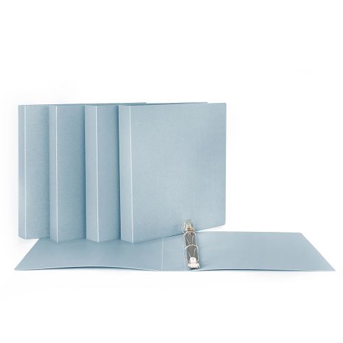 Reliure souple à anneaux 1.5", biodégradable, bleue