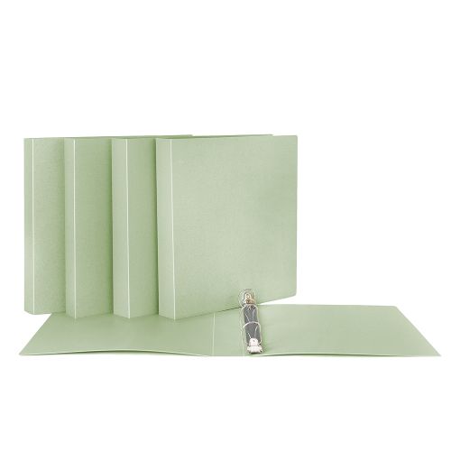 Reliure souple à anneaux 1.5", biodégradable, verte
