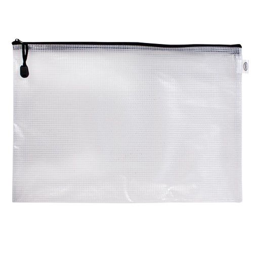 Enveloppe de plastique avec fermeture à glissière - Format légal Blanche