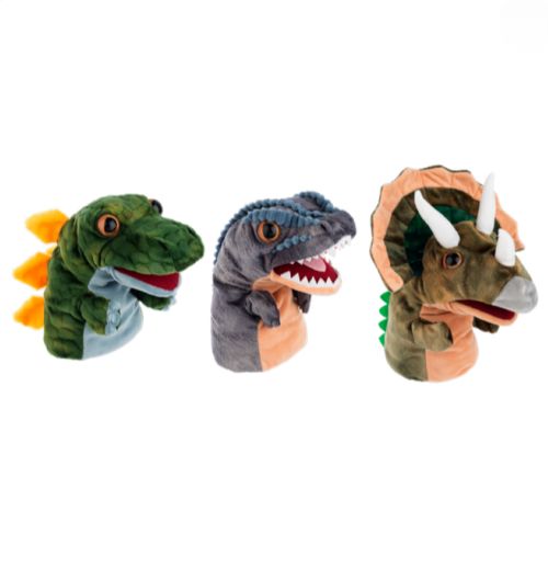 Marionnette - Dinosaures 25 cm, assortiment
