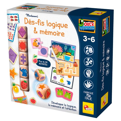 Montessori - Jouer Apprendre Dés-fis des logique et mémoire French Version