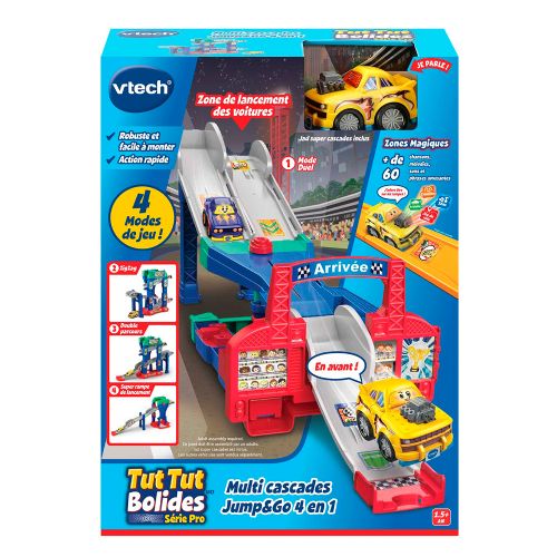 Tut Tut Bolides Multi cascades Jump&Go 4 en 1 Version française