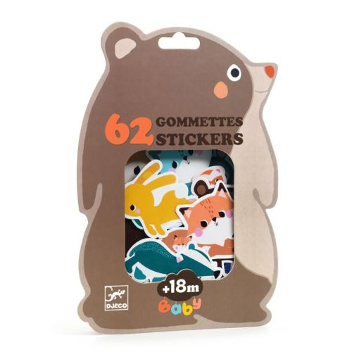 Djeco Stickers - Forest Animals Bilingual