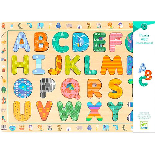 Djeco - Casse-Tête ABC 26 pièces en bois