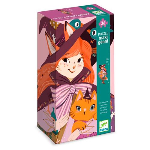 Djeco - Casse-tête géant 36 pièces - Lily la sorcière