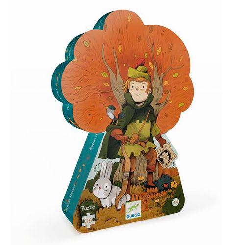 Djeco - Puzzle silhouette 36 pièces - Robin des bois