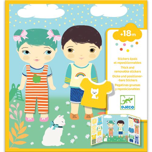 Djeco - Autocollants - Les habits