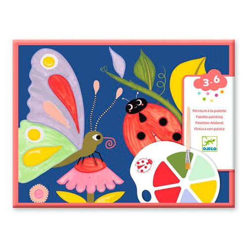 Djeco Peinture à la palette - Les petites bêtes