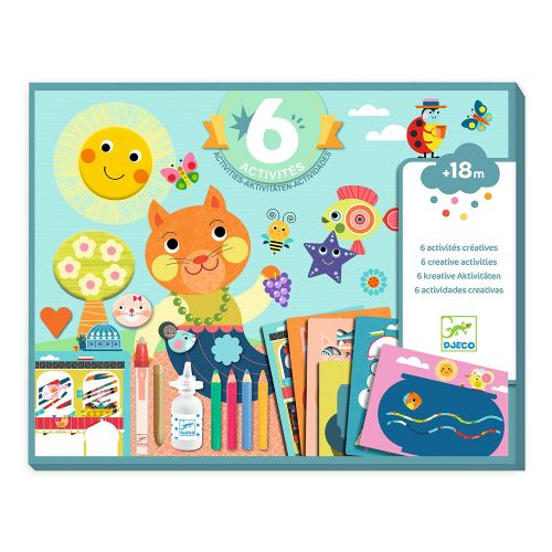 Djeco - 6 activités créatives   Le chat et ses amis