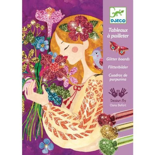 Djeco - Tableaux à pailleter - Le parfum des fleurs