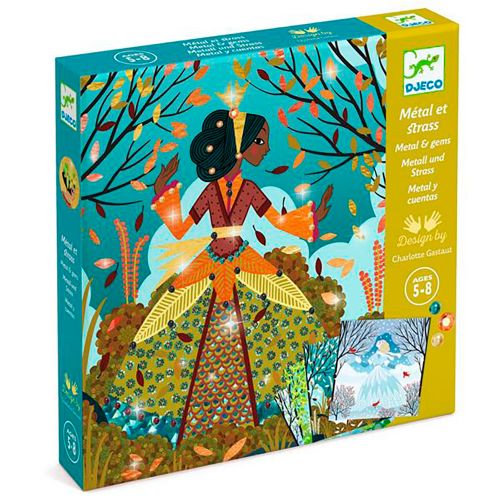 Djeco - Tableaux à métalliser - Robes couleur du temps