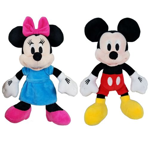 Peluche Disney - Mickey & Minnie 25 cm, assortiment